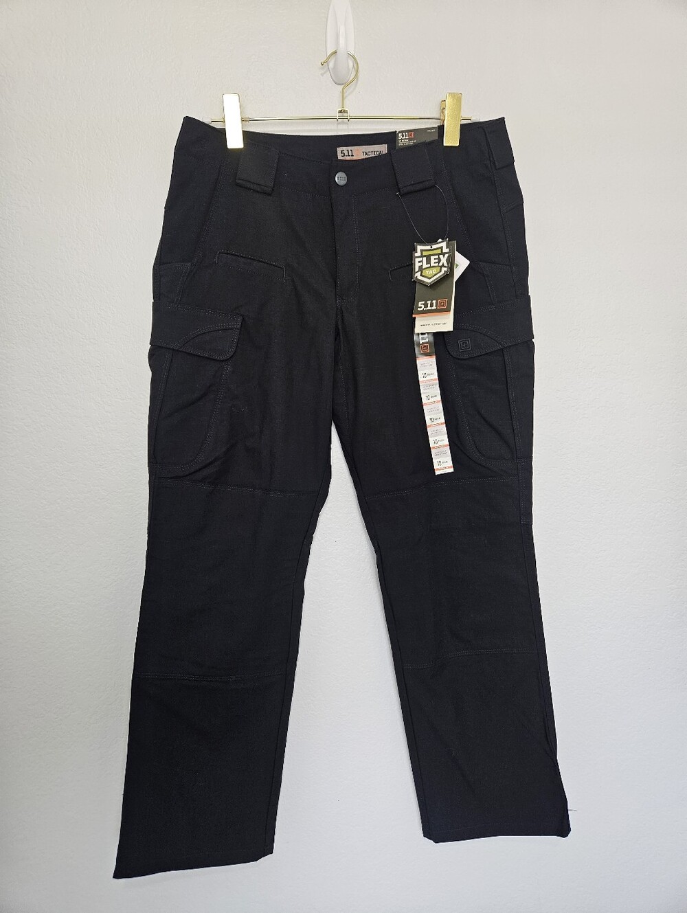 NWT 5.11 | Stryke Black Tactical Pant Straight Leg Cargo Multi Pocket Womens 10 - Picture 5 of 8